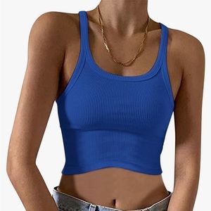 Women’s Blue Crop cami